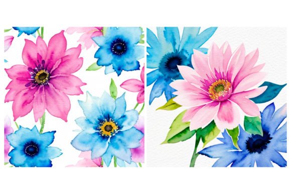 2 Flower Pattern Watercolor: A Display Font with Artistic Flair
