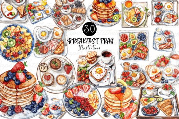 Breakfast Time Watercolor Clipart: A Designer’s Love Letter
