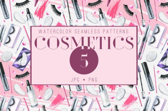 Eye Cosmetics Watercolor Patterns: A Creative Font