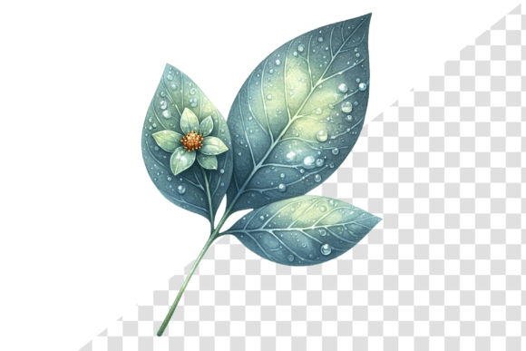 SpringDew Watercolor Leaf Clipart