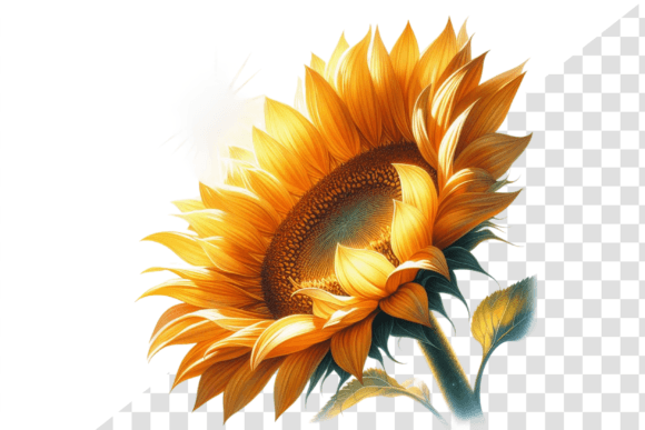 Sunflower Blooms Watercolor Clipart for Creative Projects