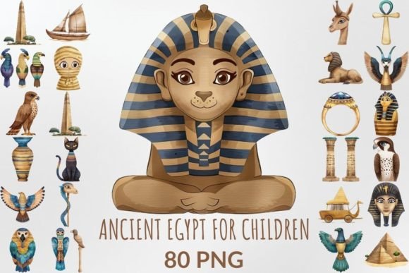 Watercolor Ancient Egypt for Children: A Designer’s Guide