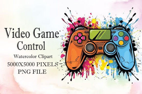 Watercolor Clipart for Video Game Design Projects
