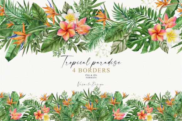 Watercolor Tropical Borders: A Designer's Guide