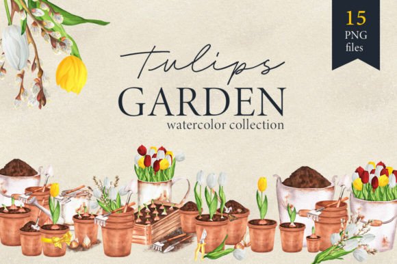 Watercolor Tulips Garden: A Designer’s Guide