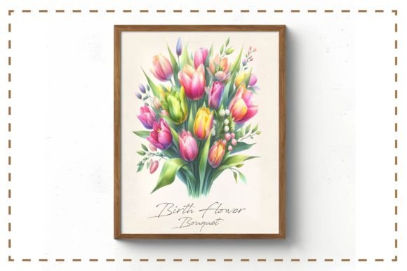 Watercolour Birth Flower Bouquet: A Creative Tool