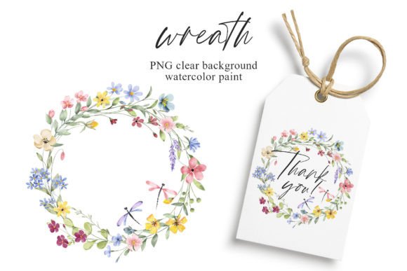 Wreath, Watercolor Wild Flowers, Frame: A Designer's Guide